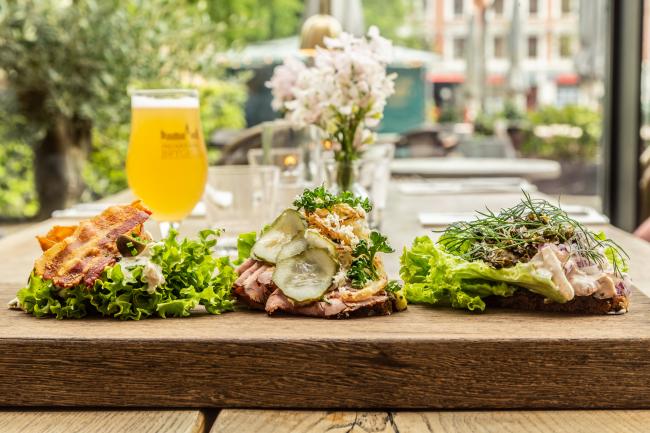 Smørrebrød hos Frksbrg