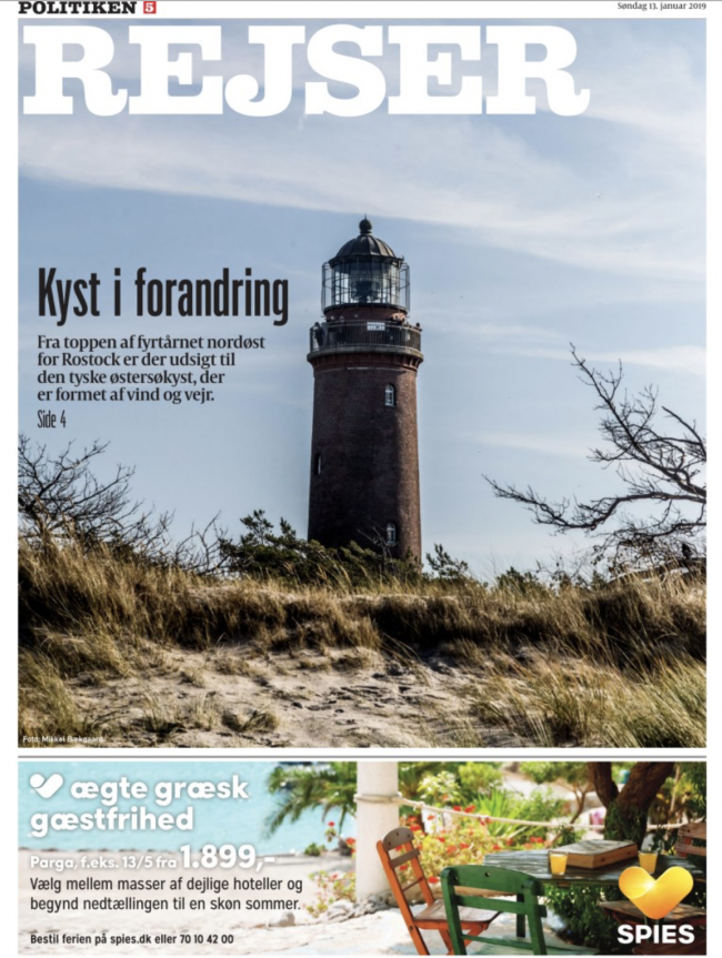Forsiden af Politiken Rejser