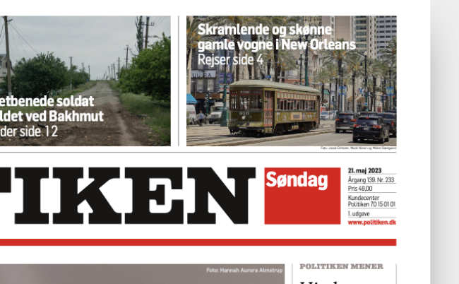 Forsidehenvisning Politiken