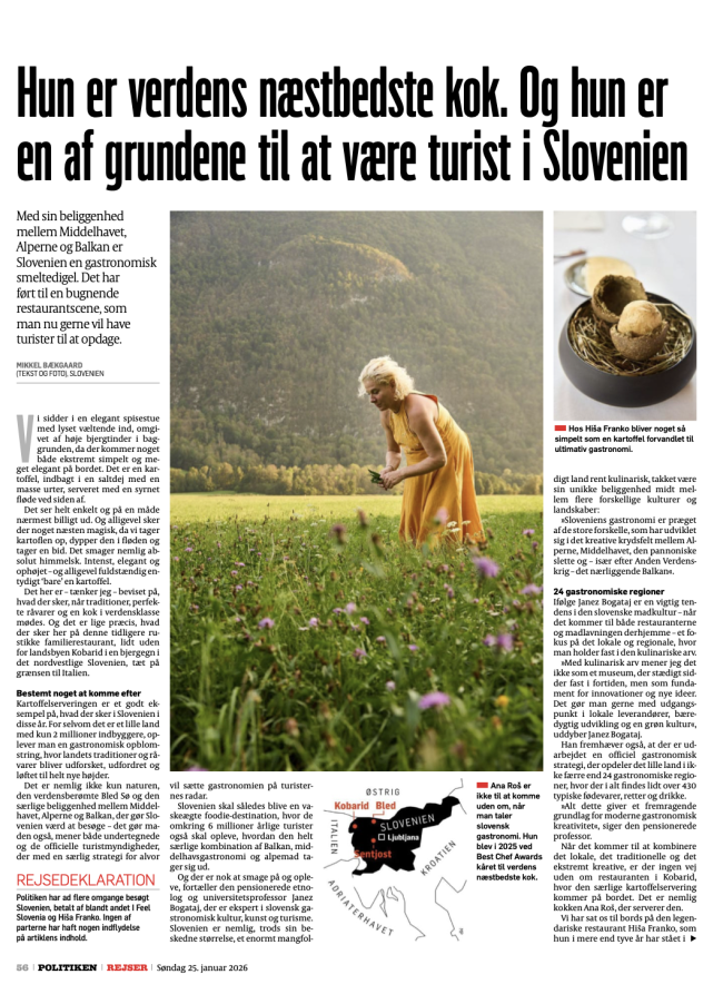 Første side af artiklen