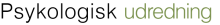 logo Psykologisk Udredning