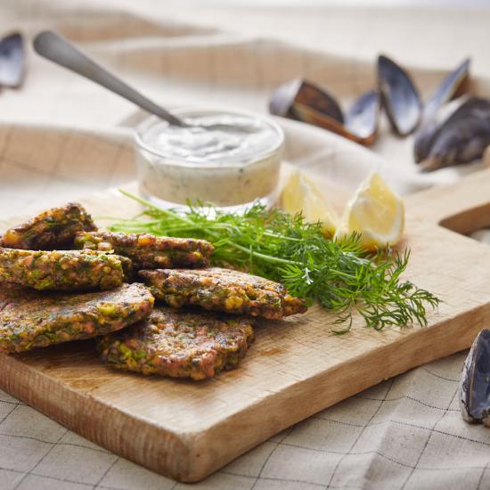 Muslingefrikadeller